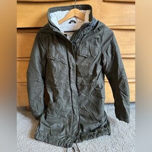 Abercrombie & Fitch Olive Utility Jacket